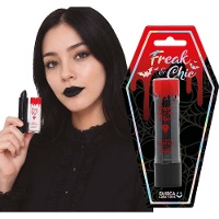 Rossetto nero opaco stile gotico - 1 unità