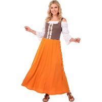 Costume da locandiera medievale per donna
