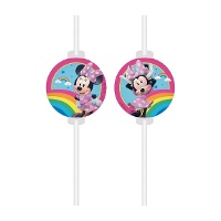 Cannucce Minnie Arcobaleno - confezione da 4