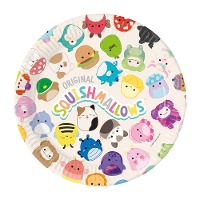 Piatti Squishmallows da 23 cm - confezione da 8