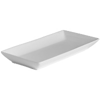 Piatto profondo rettangolare di porcellana 36 x 15,5 cm - Vessia - 4 pezzi