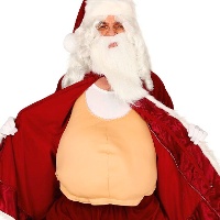 Pancia finta di Babbo Natale in tessuto