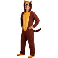 Costume da lupo con cappuccio per adulto