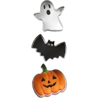 Tagliapasta a forma di zucca, pipistrello e fantasma - Wilton - 3 pezzi
