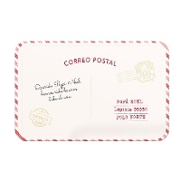 Tovaglietta di Babbo Natale postale di 43 x 28 cm - 1 unità