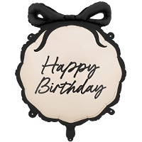 Palloncino Elegant Happy Birthday 47,5 x 45 cm - 1 pezzo