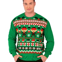 Elfo Natale Jersy per gli uomini