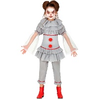 Costume da clown spaventoso per bambina