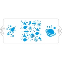 Stencil Spazio Esterno di 10 x 25 cm - Decora