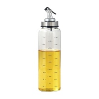Dosatore per olio in vetro borosilicato trasparente 500 ml