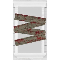 Decorazione a parete con tavole di plastica di 68,5 x 12,7 cm - 4 pezzi
