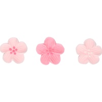 Decorazioni di zucchero a forma di fiori rosa - FunCakes - 24 pezzi