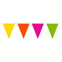 Banderine di plastica a triangoli - 10 m