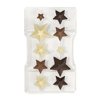 Stampo per cioccolatini a forma di stella - Decora - 10 cavità