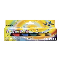 Pittura tessile opaca da 15 ml - Acrilex - 6 unità