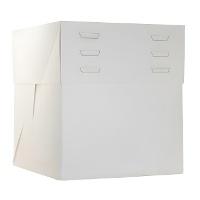 Scatola per torta 25 x 25 x 20 cm - altezza regolabile fino a 28 cm