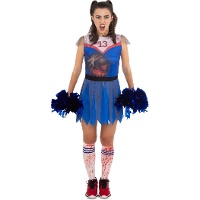 Costume da cheerleader zombie morta per donna