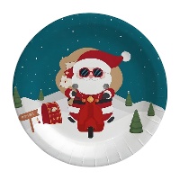 Piatti a tema albero di Natale da 18 cm - 6 pezzi