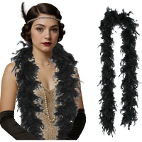 Boa di piume colorate da 80 g