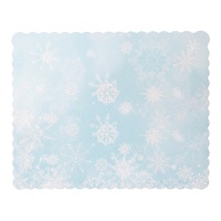 Base per torta di 30 x 25 x 0,3 cm fiocco di neve