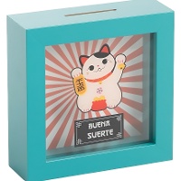 Salvadanaio decorativo Gatto della Fortuna Maneki Neko