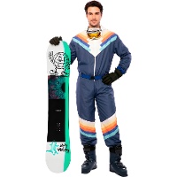 Costume da sciatore blu per uomo