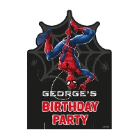 Cartello personalizzabile di Spiderman con ragnatela