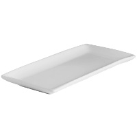Piatto rettangolare di porcellana 36 x 15.5 cm - Vessia - 4 pezzi
