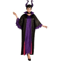 Costume da fata malefica con vestito lungo per donna