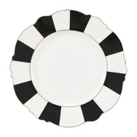 Piatto Excellence 27,5 cm righe bianco e nero