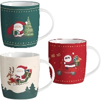Tazza assortita da 350 ml con Babbo Natale - 1 pezzo