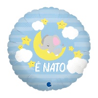 Globo rotondo Elephant Baby da 46 cm - Grabo
