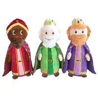 Peluche dei Re Magi di 35 x 11,5 cm - 3 unità