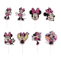 Toppers di carta per torta di Minnie Mouse - Dekora - 16 pezzi