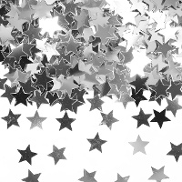 Coriandoli a stelle metalizzate per decorare da 14 gr