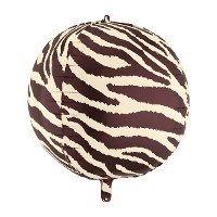 Palloncino orbz con stampa zebra 50 cm
