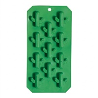 Stampo per cubetti di ghiaccio a forma di cactus per 11 cubetti di 22 x 12 cm