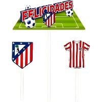 Toppers dell'Atlético de Madrid 'Felicidades' - 3 unità
