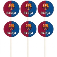 Toppers rotondi FC Barcelona - 6 unità