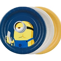 Piatti divertenti Minions 18 cm - 6 pezzi