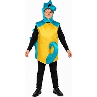 Costume da cavalluccio marino blu per bambini