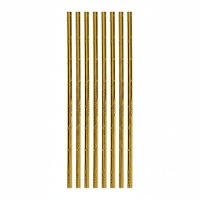 Cannucce di carta metallizzate - 12 unità