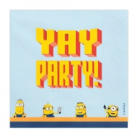 Tovaglioli Minions 16,5 x 16,5 cm - 20 pezzi