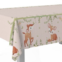 Tovaglia con cuccioli di cervo di 1,80 x 1,20 m