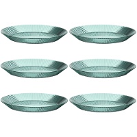 Piatti di plastica da 23 cm con linee riutilizzabili - 6 unità