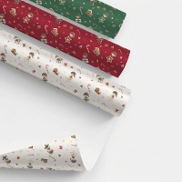 Carta da regalo con elfi 2 x 0,70 m - 1 unità