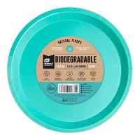 Piatti di 20,5 cm in cartone colorato - 10 pezzi