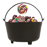 Calderone da strega di plastica - 32 cm