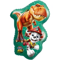 Palloncino sagomato Paw Patrol Dino Movie da 80 x 46 cm