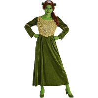 Costume da principessa medievale verde per donna